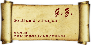 Gotthard Zinajda névjegykártya